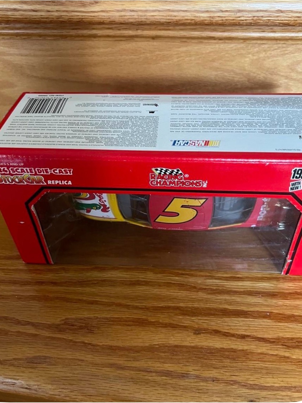 Red & Yellow Die-Cast Stock Car Toy - NASCAR Replica - Picture 4 of 5